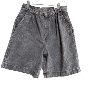 Vintage Bonjour Mom‎ Jean Shorts Jorts 12 Denim Jean Acid Wash Grunge 80's USA